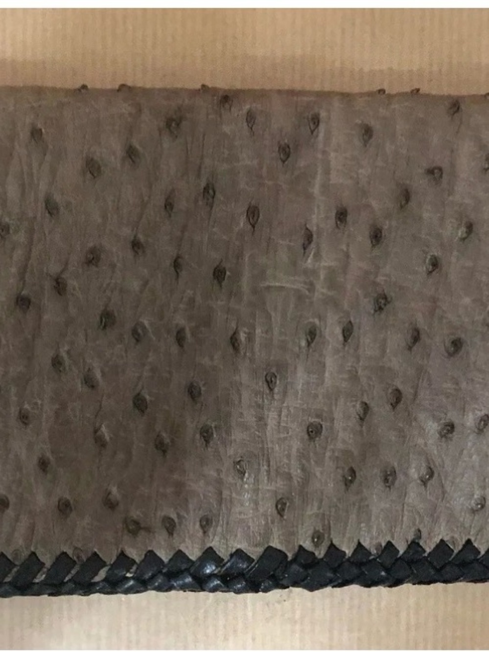 Genuine Ostrich Skin Clutch Wallet Handmade In Australia Soft Supple Skin